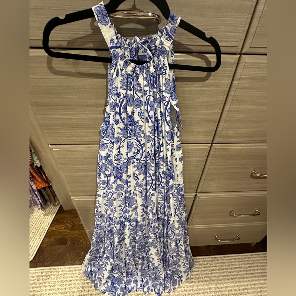 Ro’s Garden Blue patterned dress - Picture 2 of 3